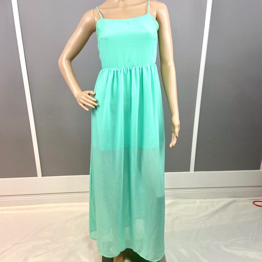 Forever 21 green maxi dress